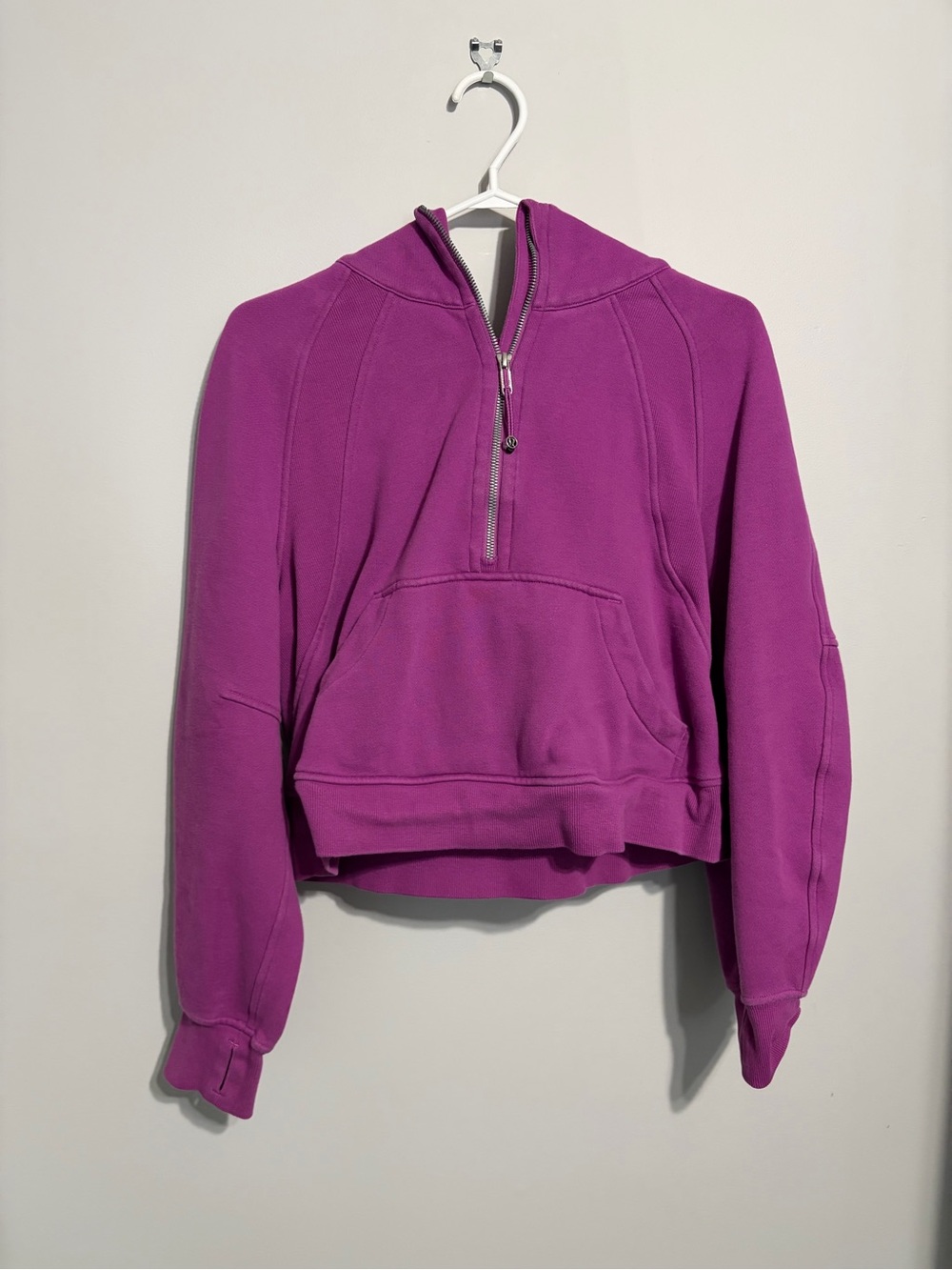 lululemon athletica Magenta Half-Zip Hooded Pullover